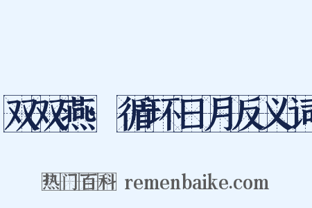 双双燕·循环日月反义词是什么意思的图片